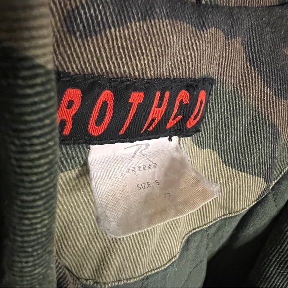 Vintage Rothco US ARMY Camoflauge Sniper Jacket SZ S - Picture 7 of 8